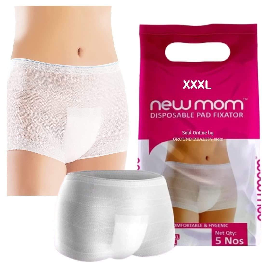 LUREME LUREME 30 XXXL Size Panty New mom Disposable Pad Fixator for Hip Size 125-136cm. A Hygienic way of holding pads, Protection from Fungal Infections. Reusable and Washable New Mom Pad fixator Panty