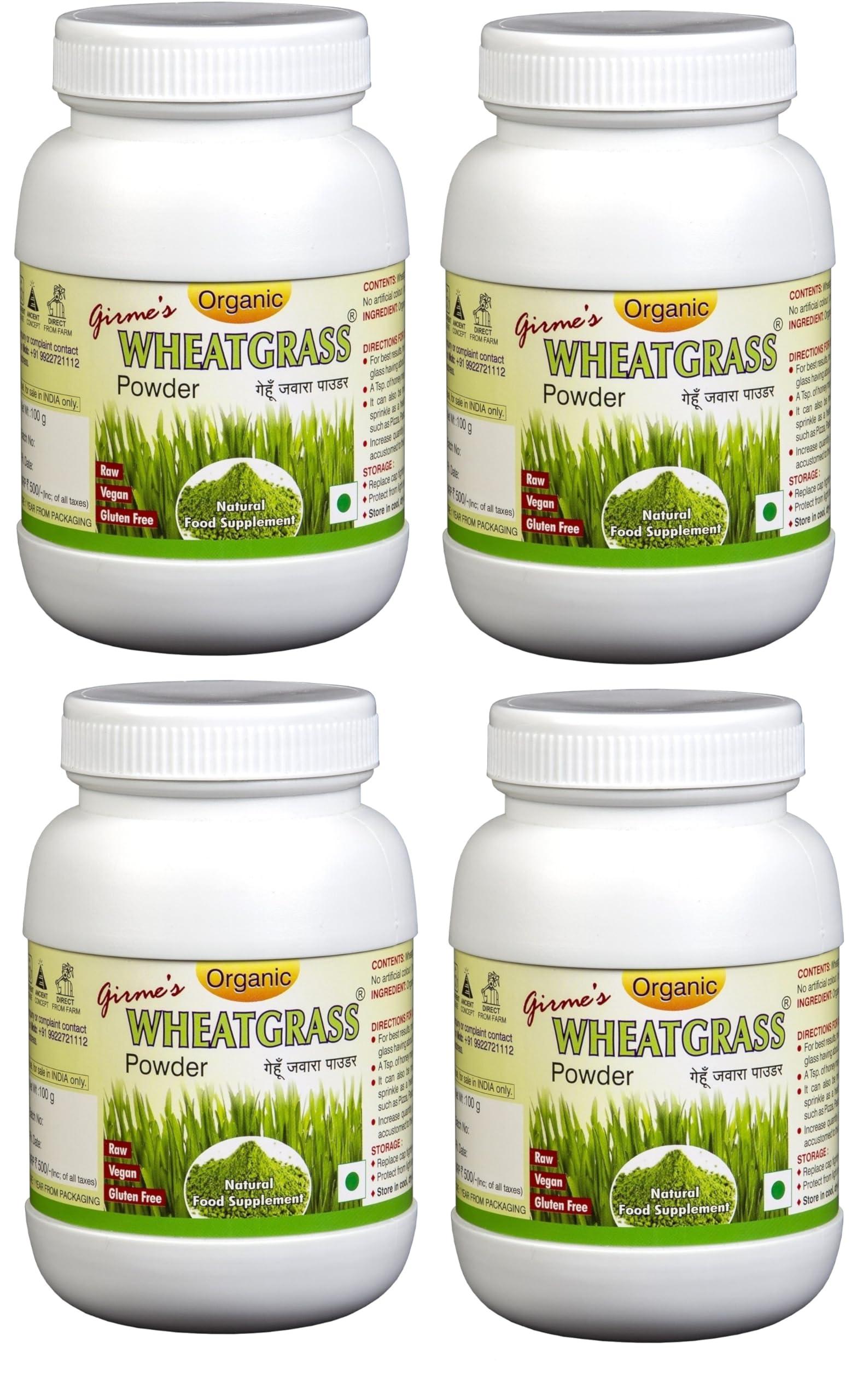 Girme's Wheatgrass Girme\'s Wheatgrass Powder 100g Bottle (Pack of 4)