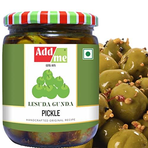 Add me Add Me Lasoda Gunda Rajasthani Pickle 500gm + Add me tenti dela ker achar 500 gm Rajasthani marwadi Achaar Combo Mixed Glass Pack