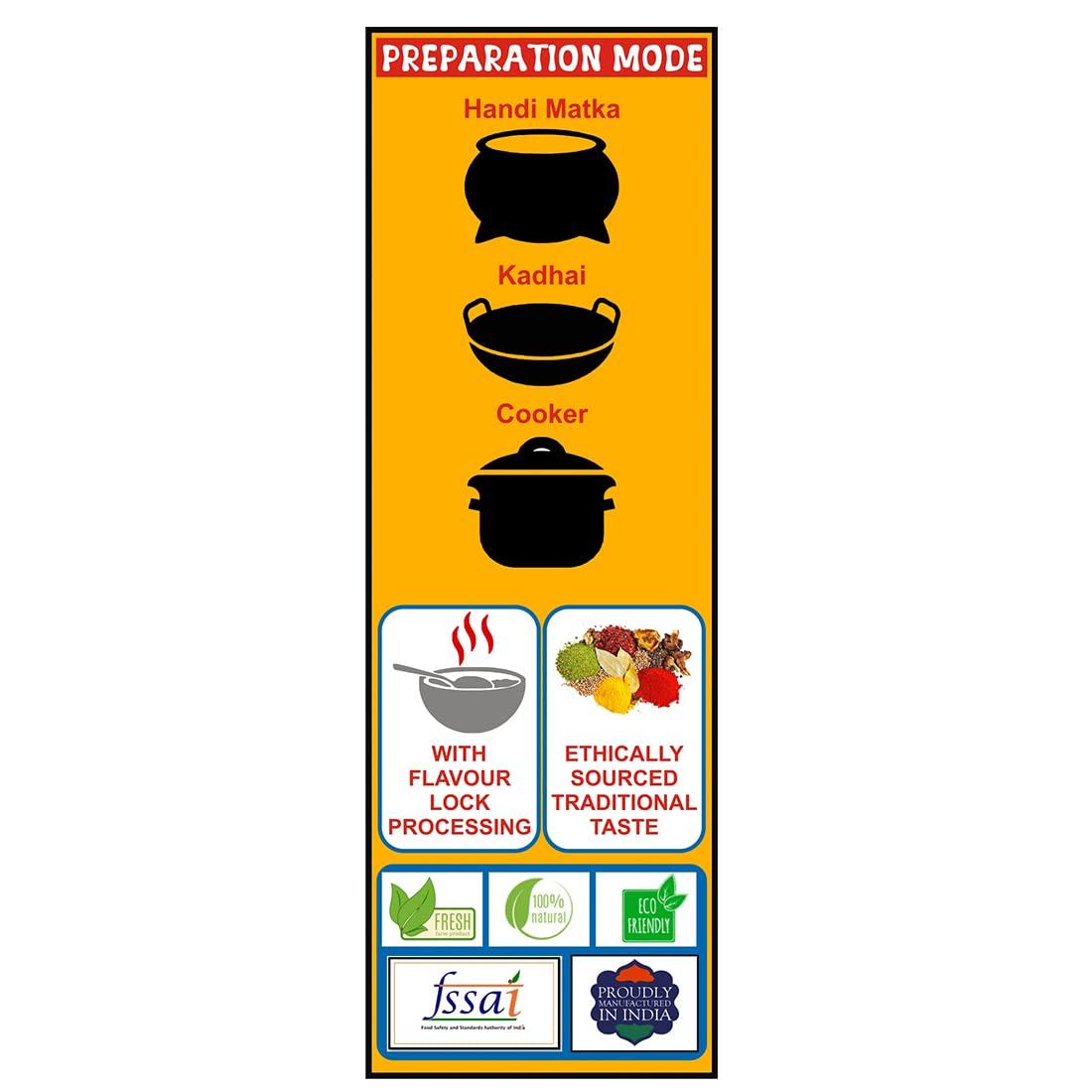 Champaran Masala Champaran Masala - Mutton Ahuna Handi [Pack of 100g x 3] Easy Powder Mix & Make Process || Use it Once - Luv it Forever - Specially Blended For Meat Lovers