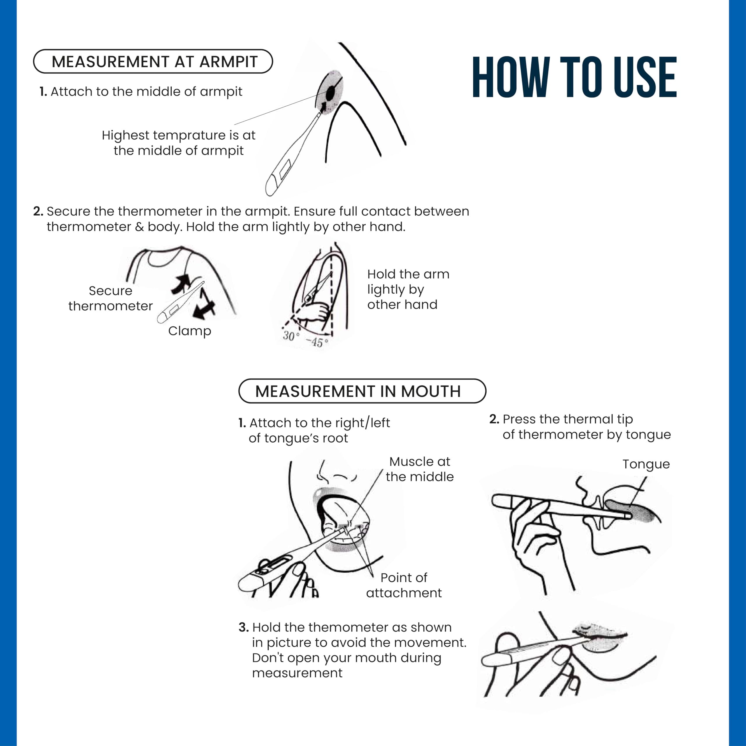 TATA 1MG Tata 1mg Flexible Tip Digital Thermometer with One Touch Operation for Children and Adult