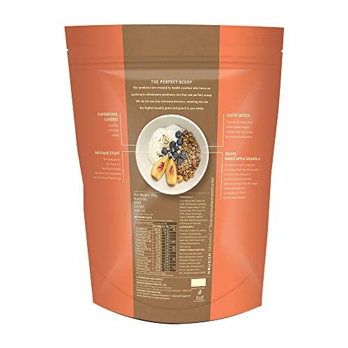 Nourish Organics Nourish Organics Cinnamon Oats Granola, 270g Pack | Healthy and Nutritious Breakfast Cereals with Whole Nuts | No Refined Sugar | Clean Label