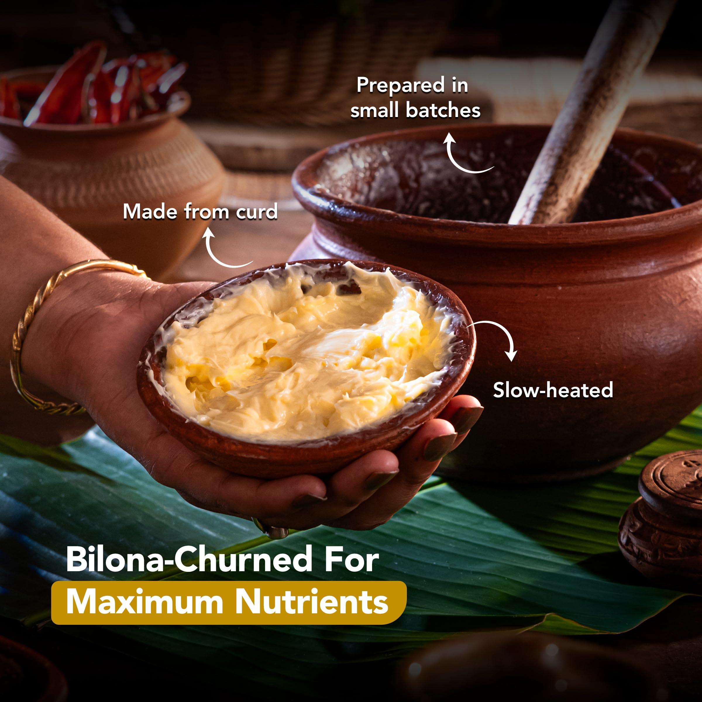 Anveshan Empowering farmers with technology Anveshan A2 Desi Cow Ghee (500ml x 2 Jars) | Glass Jar | Bilona Method | Curd-Churned | Pure, Natural & Healthy | Lab Tested | Grass-Fed Cultured Ghee