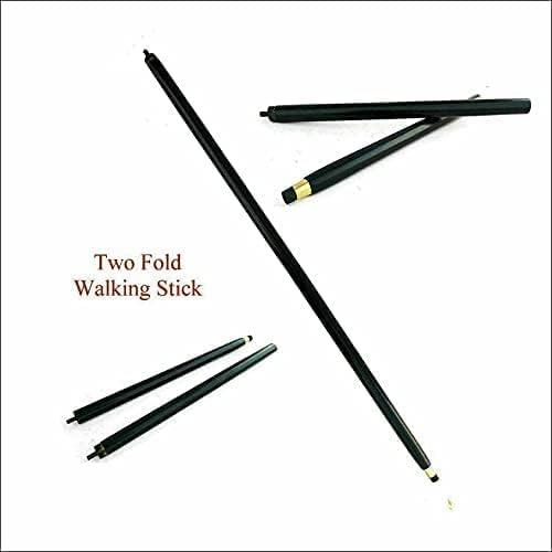 NavaFresh Basics X N Cross Walking Stick - Men Derby Canes and Wooden Walking Stick for Men and Women - 37" Brown Ebony Brass T Shape Handle in Golden Tone Natural Wood Unisex Cane