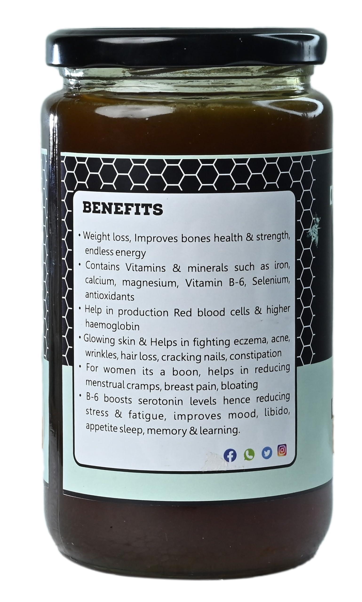 UDAK UDAK H-Fit Honey, Raw Natural Honey, Unprocessed & Unpasteurized Honey, Pure Honey (1kg)