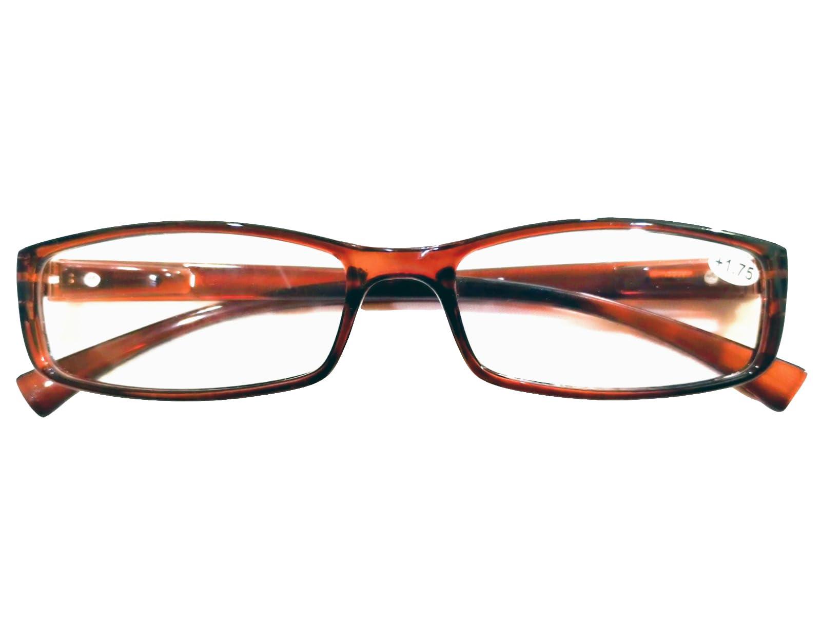 I-CARE OPTICALS I-CARE OPTICALS Power Reading Glasses Premium Unisex Near Vision Light Weight With Spring Small Size Available in 7 Colours +1.00 to +3.00 (+2.50, Brown)