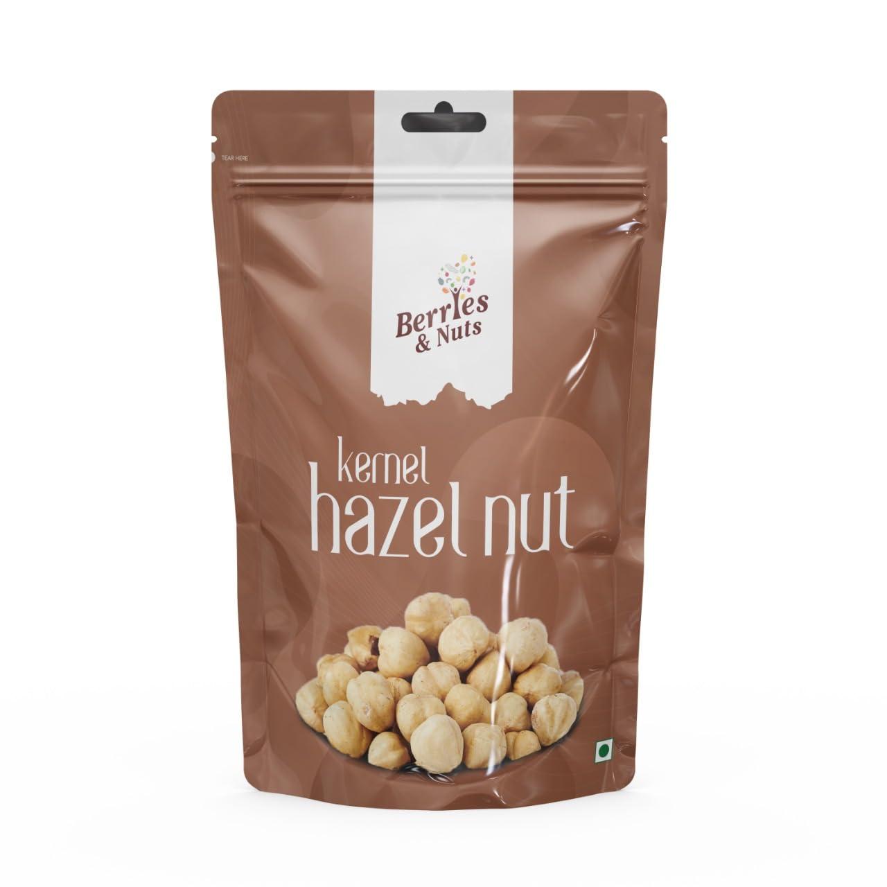 Berries And Nuts Berries and Nuts Premium Raw Jumbo Hazel Nuts, 500g