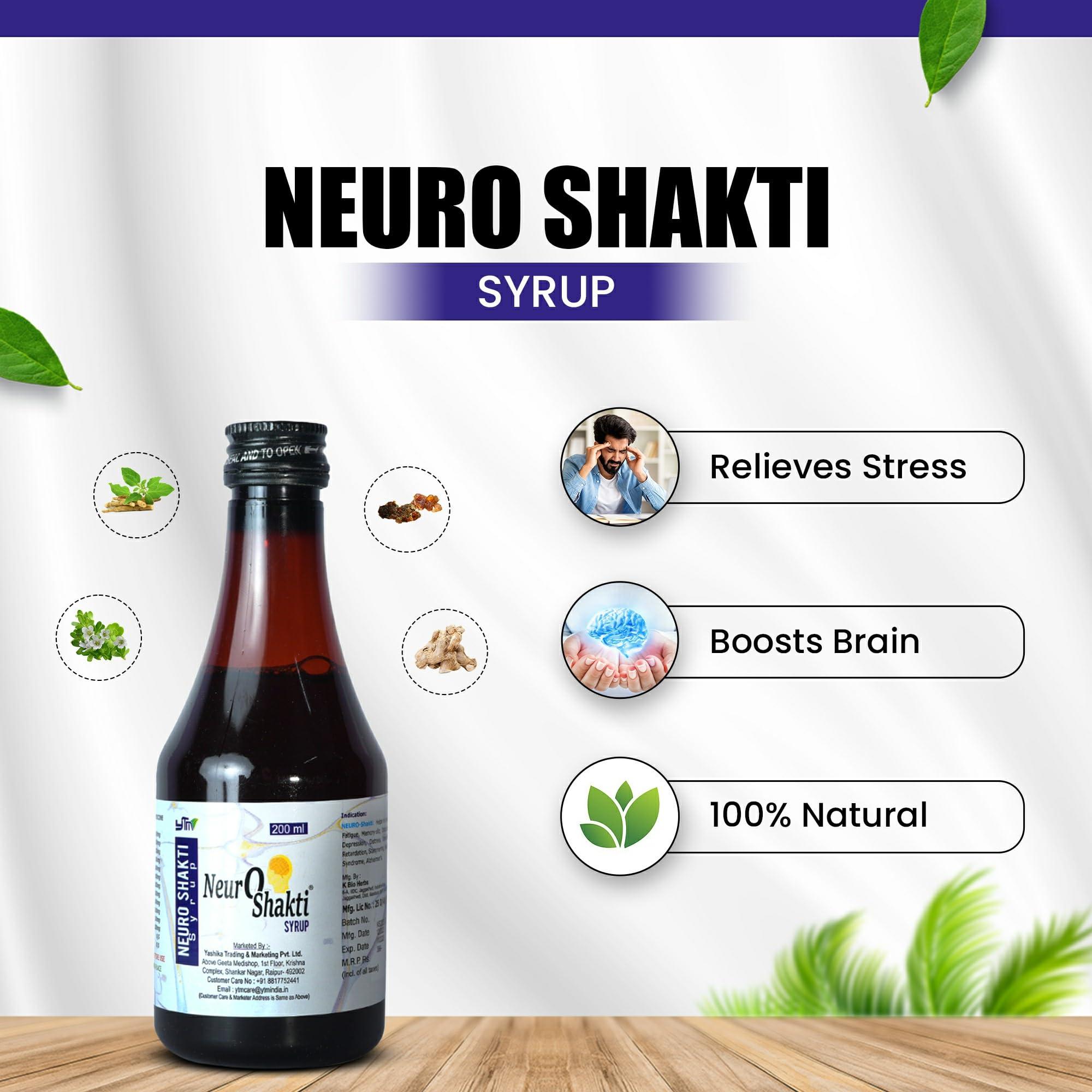Neuro Shakti Neuro Shakti Syrup helps in tension depression good sleep & mental wellness 200ml