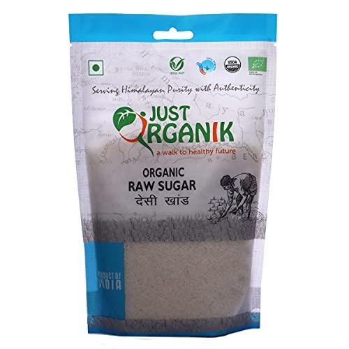 JUST ORGANIK Just Organik Sugar, Raw and Unrefined 500gm, 100% Organic