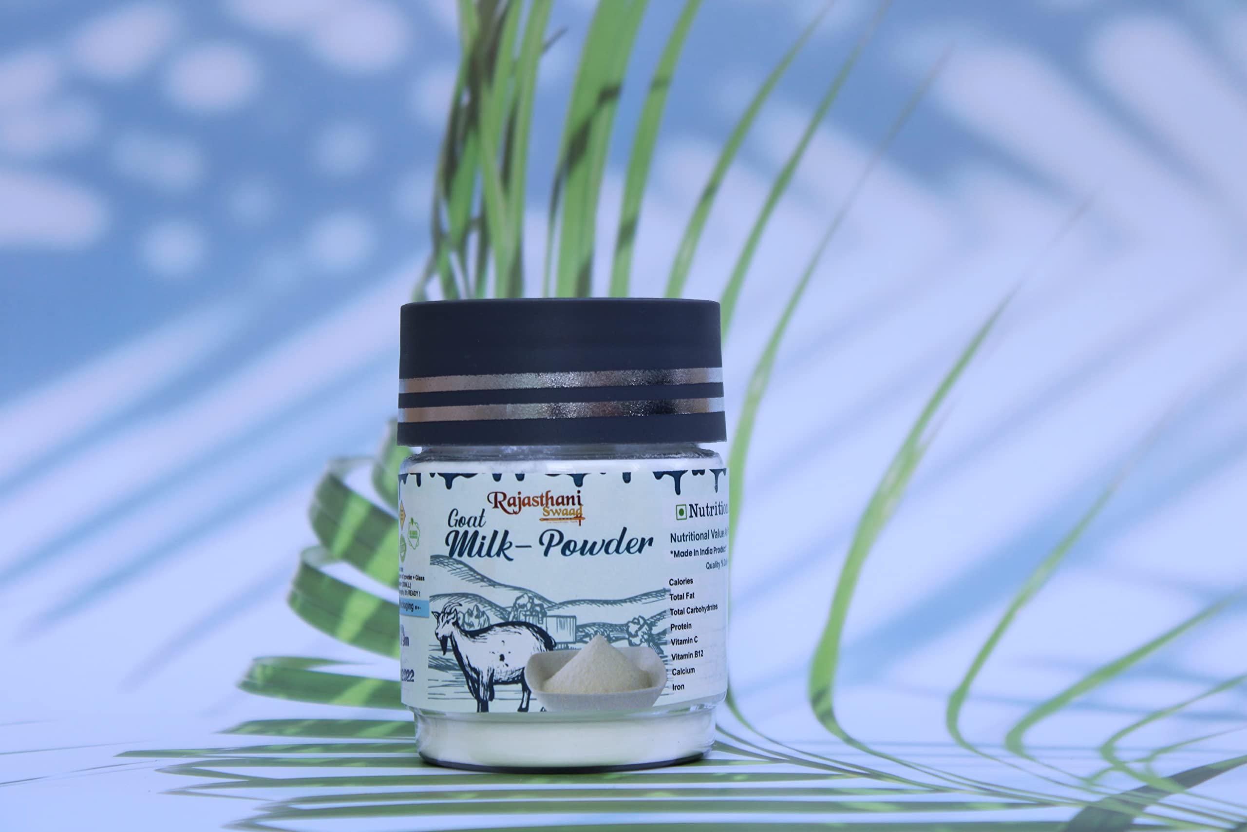 Rajasthani Swaad Rajasthani Swaad Organic Goat Milk Powder | Freeze Dried Grass Fed Goat Dry Milk Powder | Gluten Free No Additives No Preservatives | 300 Grams