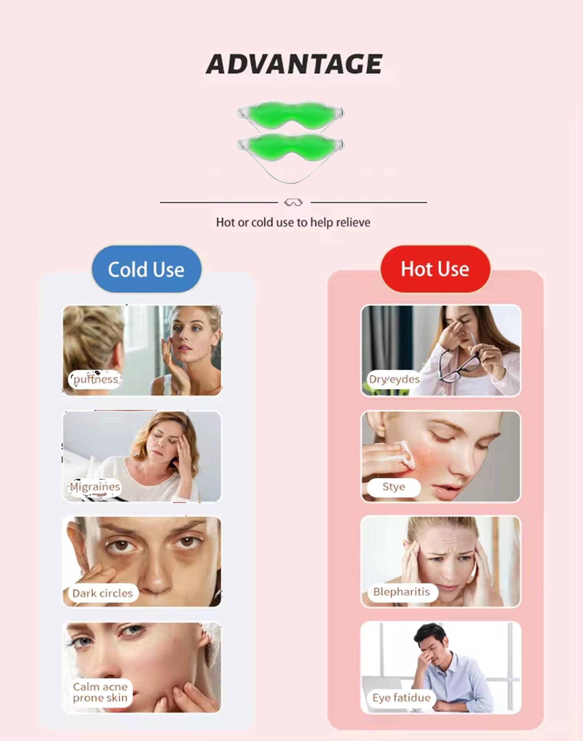 Visions India Visions India Aloe Vera Gel Eye Mask Remove Dark Circle Tired Eye Care (3Pcs)