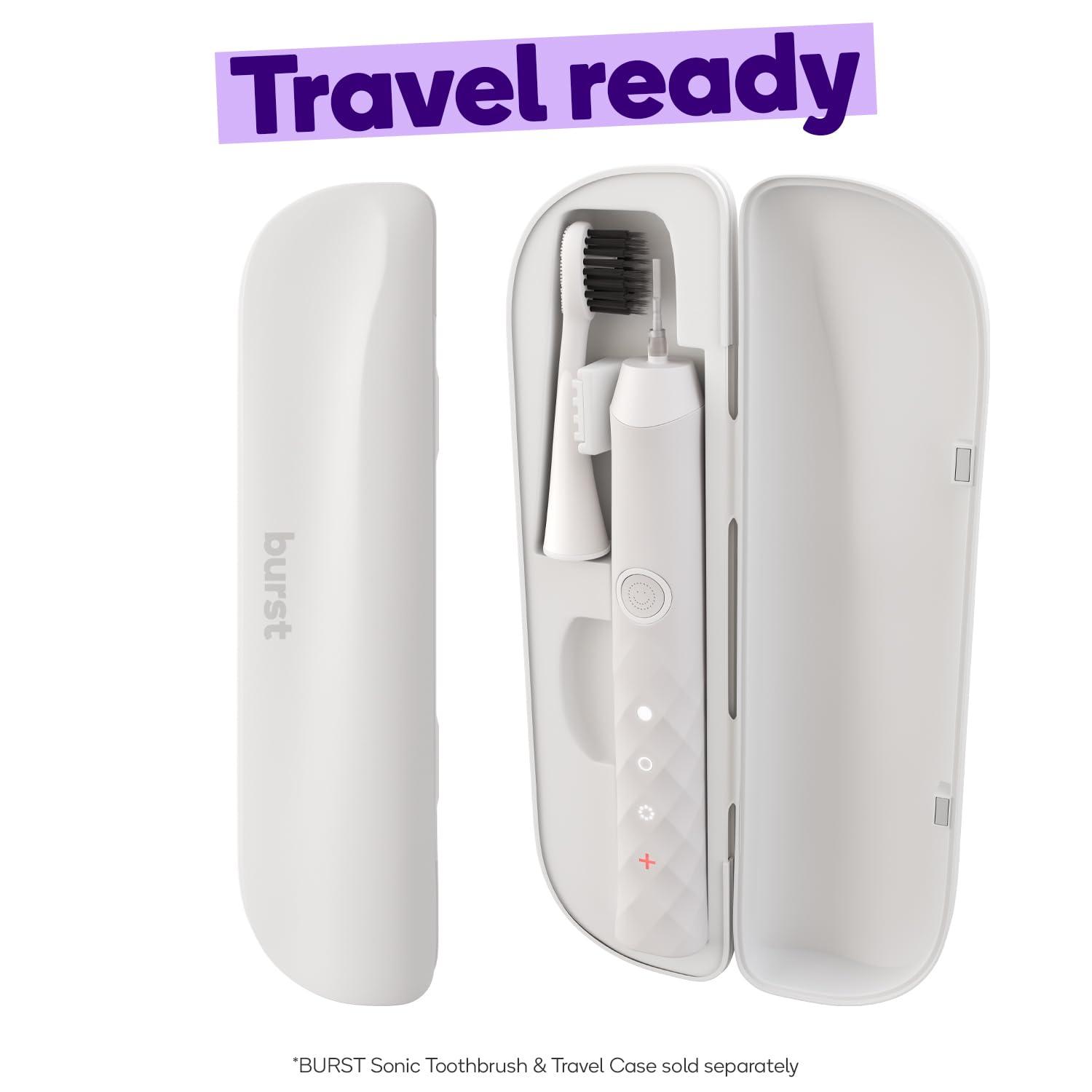 Burst BURST Electric Toothbrush Travel Case for BURST Sonic Toothbrush, White (Case Only)