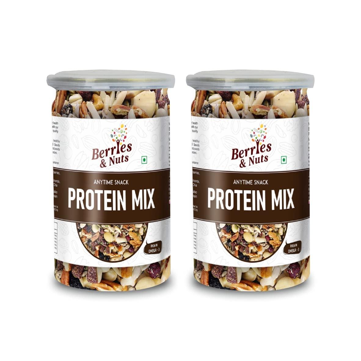 Berries And Nuts Berries And Nuts Special Protein Trail Mix | Dried Berries, Nuts & Seeds | 600 Grams | 3 Bottle of 200 Grams