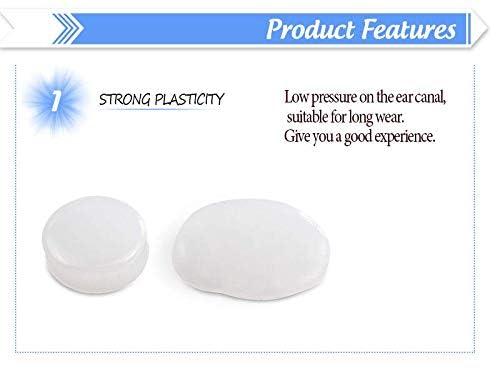 HealthyNeeds HealthyNeeds OPSLEA 8Pcs Anti Snoring Silicone Earplugs Waterproof Swimming Protection Tools Sleep