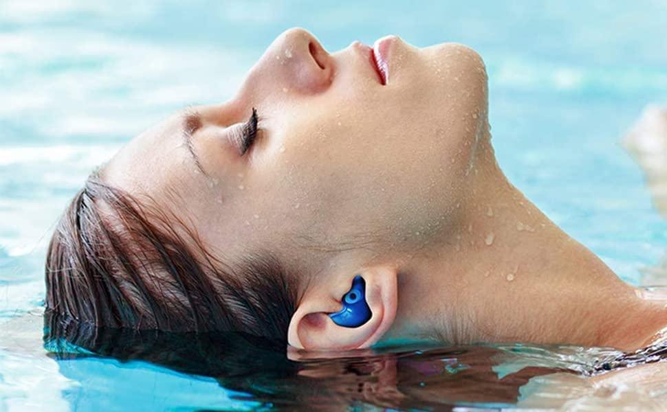 James HealthPlus Waterproof Swimming Earplugs Professional Silicone Swim Earplugs Adult Swimmers Children Diving Soft Anti-Noise Ear Plug New