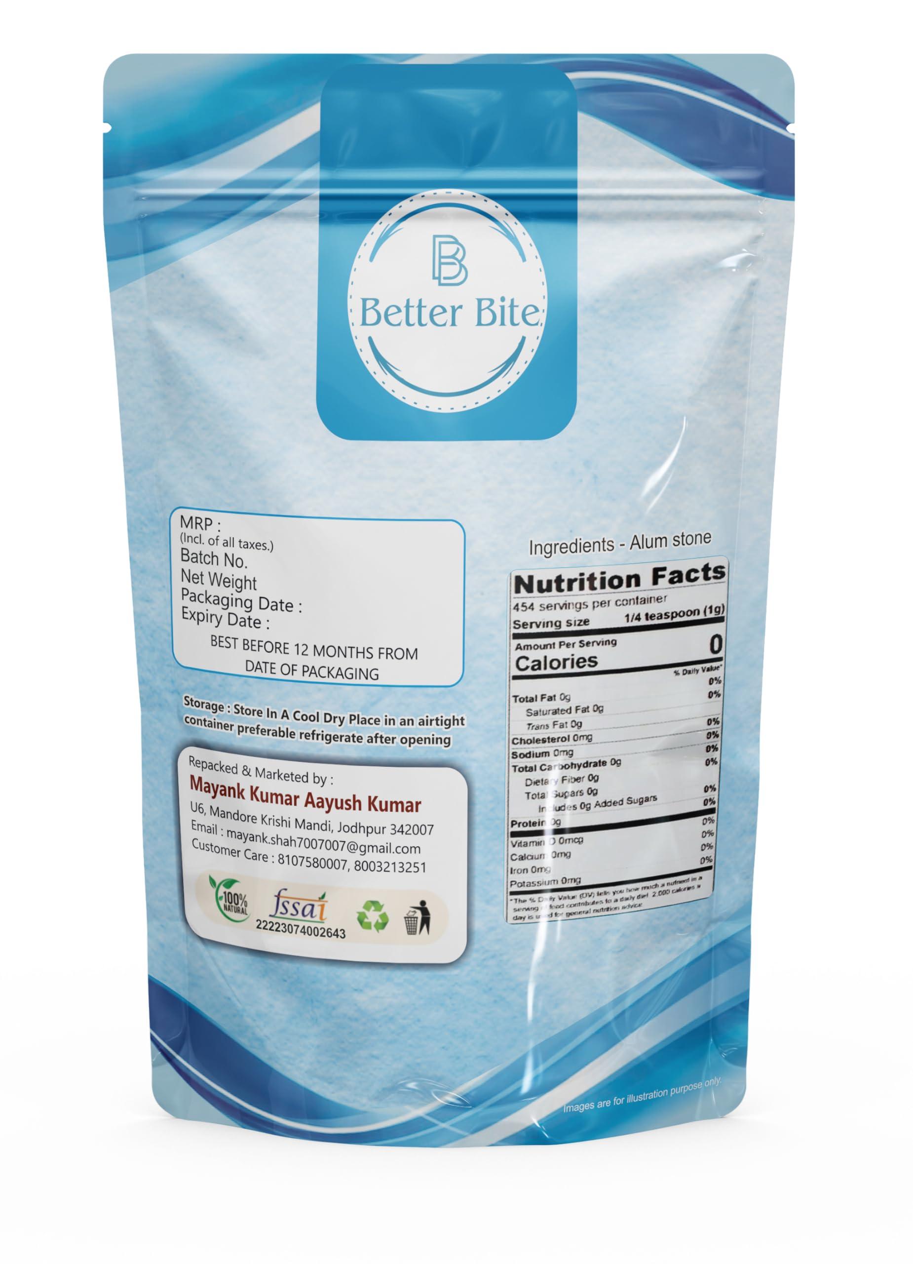 BB Better Bite BB Better Bite Fitkiri, Alum stone 500 Gram - Fitkari Water purification, vastu, shaving | Fitkari For Skin Tightening And Glowing Skin, Vastu,Shaving, Teeth, Water Purification