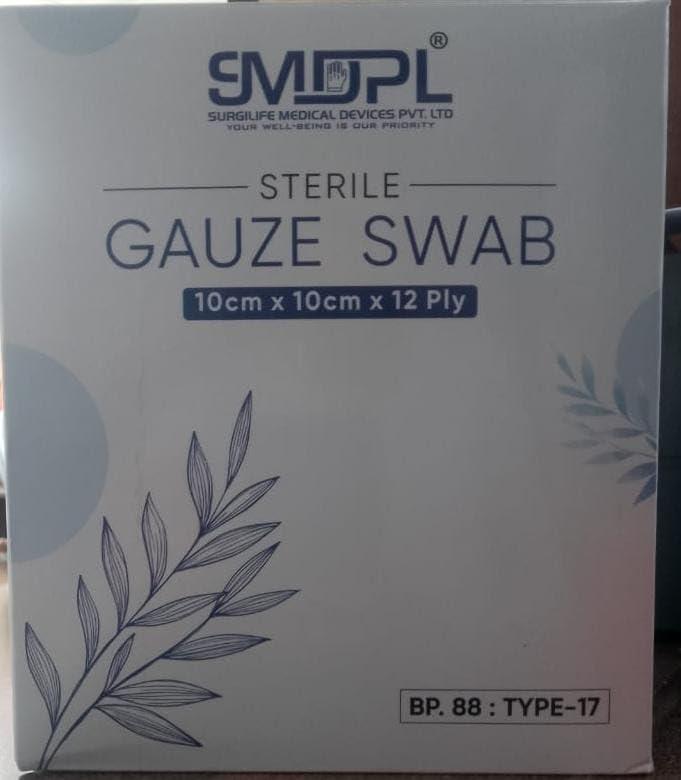 Generic SMDPL Strerile Gauze Swab 10CM*10CM*12Ply 10pcs in the box