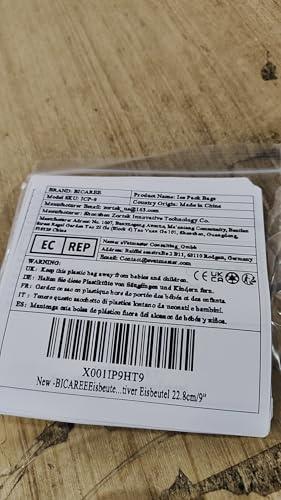 BICAREE BICAREE Ice Pack for Injuries Reusable, Ice Bags Hot Water Bag for Hot & Cold Therapy and Pain Relief with Cover, No-Leak Elastic Breathable Ice Bag, Size 9", Blue