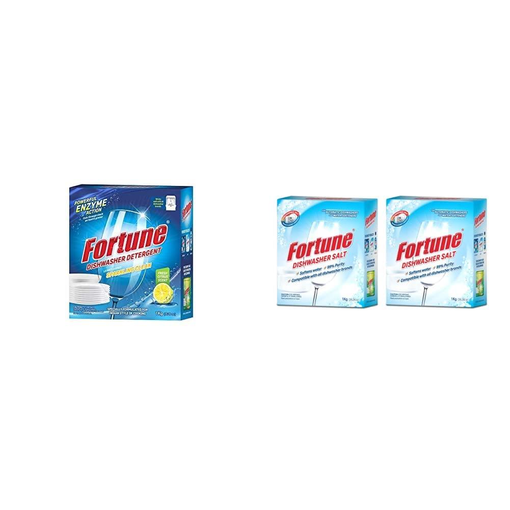 Fortune Fortune Dishwasher Detergent - 1 kg & Fortune Dishwasher Active Salt - 1 kg (Pack of 2)