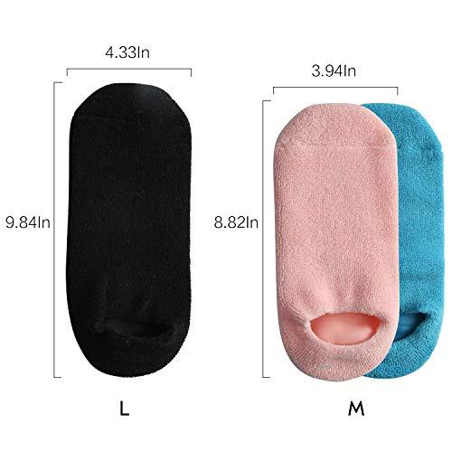 Nearstop Nearstop™ Women Men Moisturizing Gel Socks for Soften Cracked Non-Skid Soft Cotton Gripper Socks Spa Moisturizing Socks Feet Care Treatment (Pink)