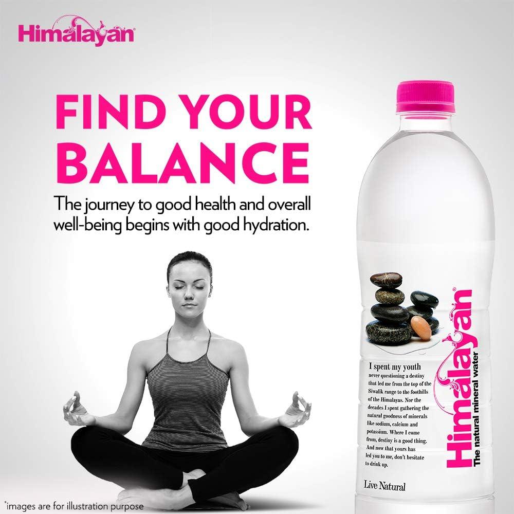 Himalayan Himalayan Natural Mineral Water (1000 ml x 12 bottles): Mildly Alkaline, Sourced from Himalayas, Untouched & Unprocessed