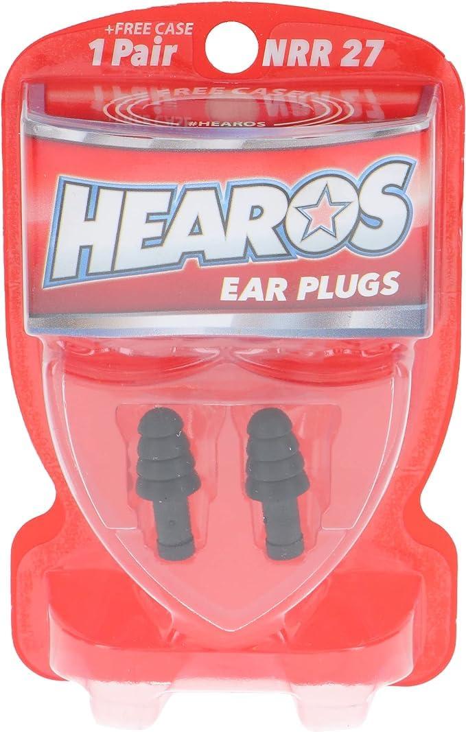 HEAROS Hearos Earplugs Rock \'n Roll Series with Free Case 1-Pair Foam
