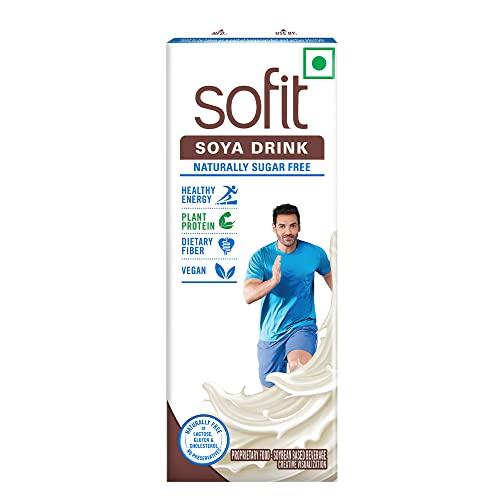 SOFIT Sofit SOYA Milk Sugar Free, 200ml (Pack of 10)