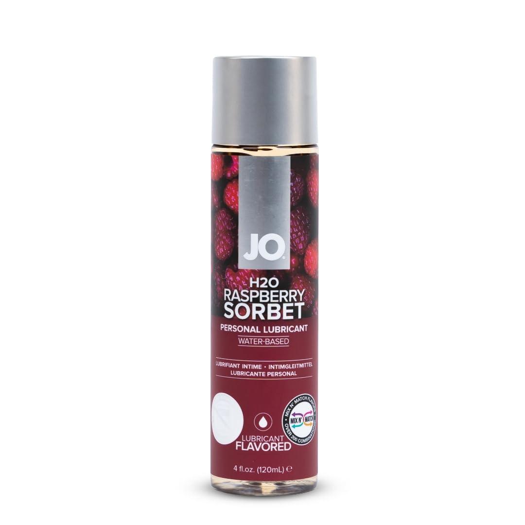 JO System Jo H2O Flavored Lubricant, Raspberry, 5.25 oz/155 ml