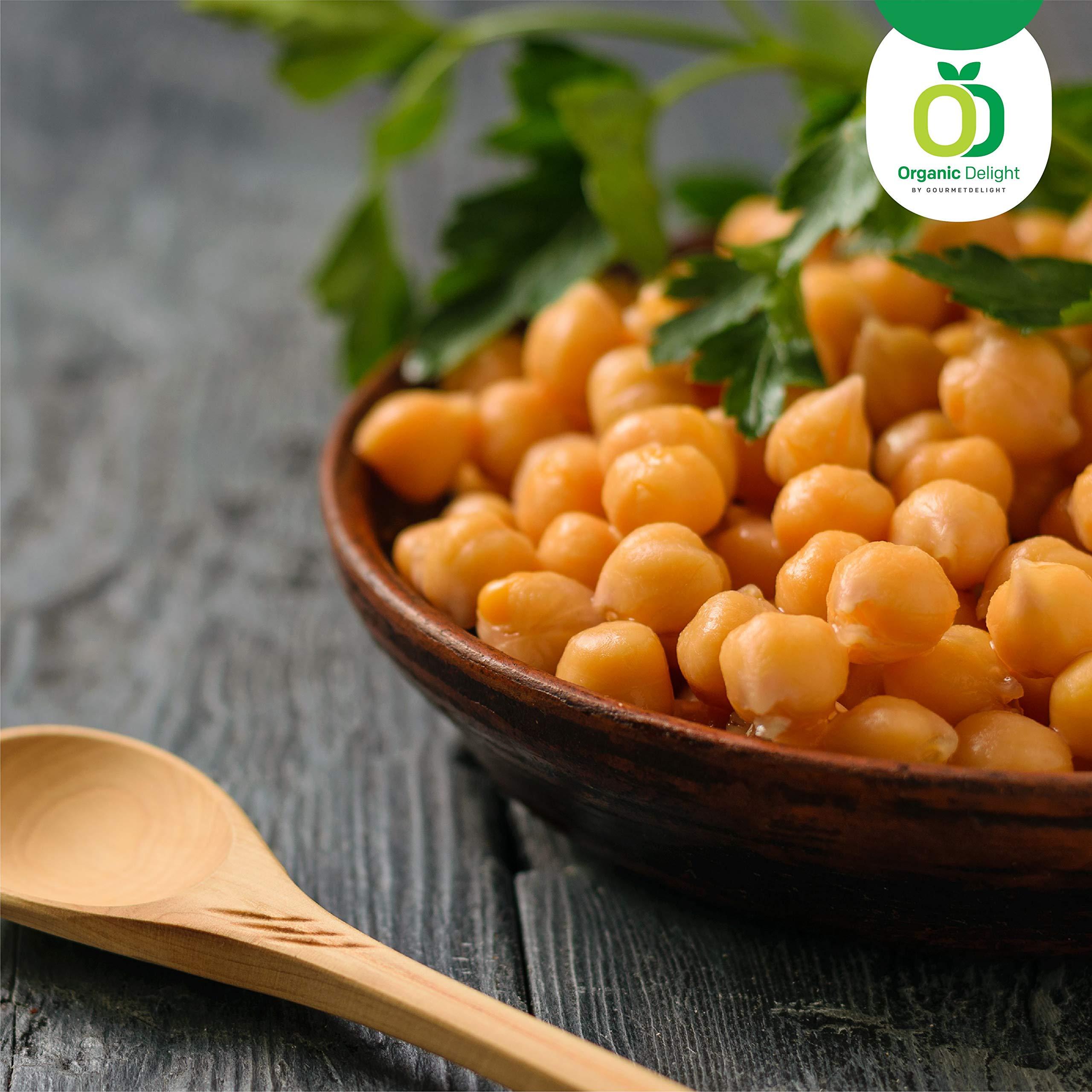 Organic Delight Organic Delight Kabuli Chana/Chickpea (1kg) 100% Natural -USDA Certified - White Chana/Chole Chana - Rich Fiber, High Protein (1 kg)