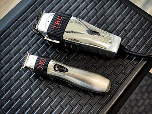 TRU BARBER TRU BARBER Men Clipper Grip Bands 4 Pcs, Clipper Grips For Barbers, Clipper Sleeves For Barber Tools, Grip Bands, Non Slip, Heat Resistant (Black)