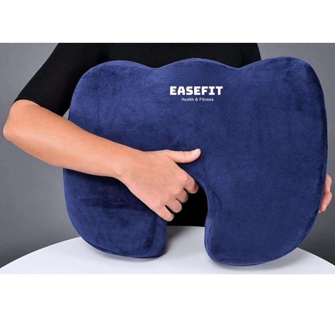 EASEFIT EASEFIT Orthopedic Coccyx Cushion Tailbone Support & Sciatica Pain Relief Hip Support Tailbone Pain Relief,Coccyx Seat Cushion (Blue, Pu Moulded Foam)