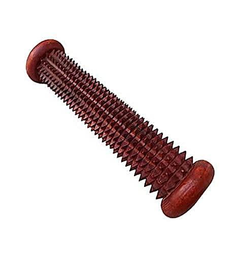 AcuPoints AcuPoints Foot Roller Acupressure Massager Acupuncture (Brown) with Karela Massager Tool for Hands and Palm || foot massager roller || wooden accupressure tools||