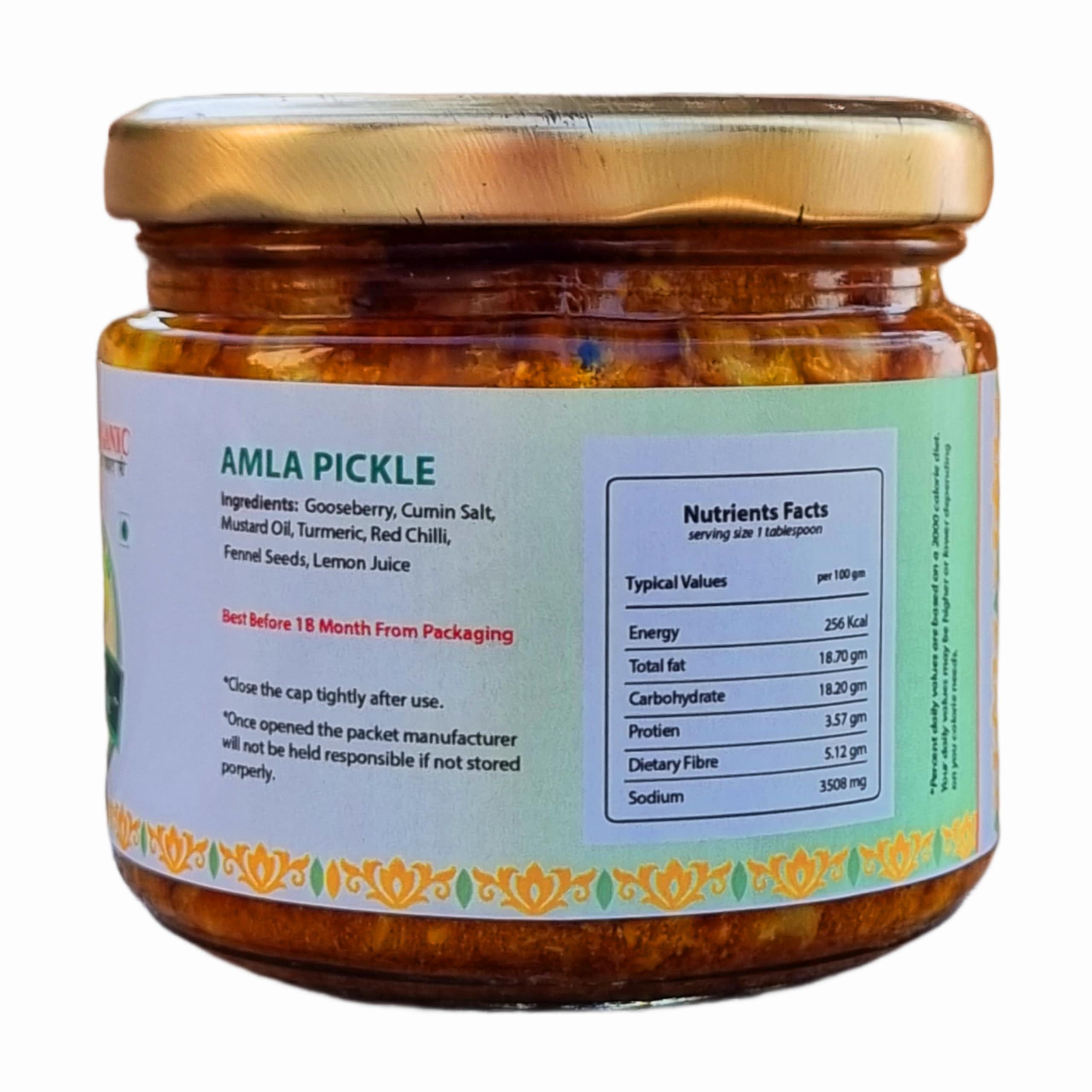 Taste Organic Taste Organic Amla (Gooseberry) Pickle (350 gm), Sidhe Pahad Se