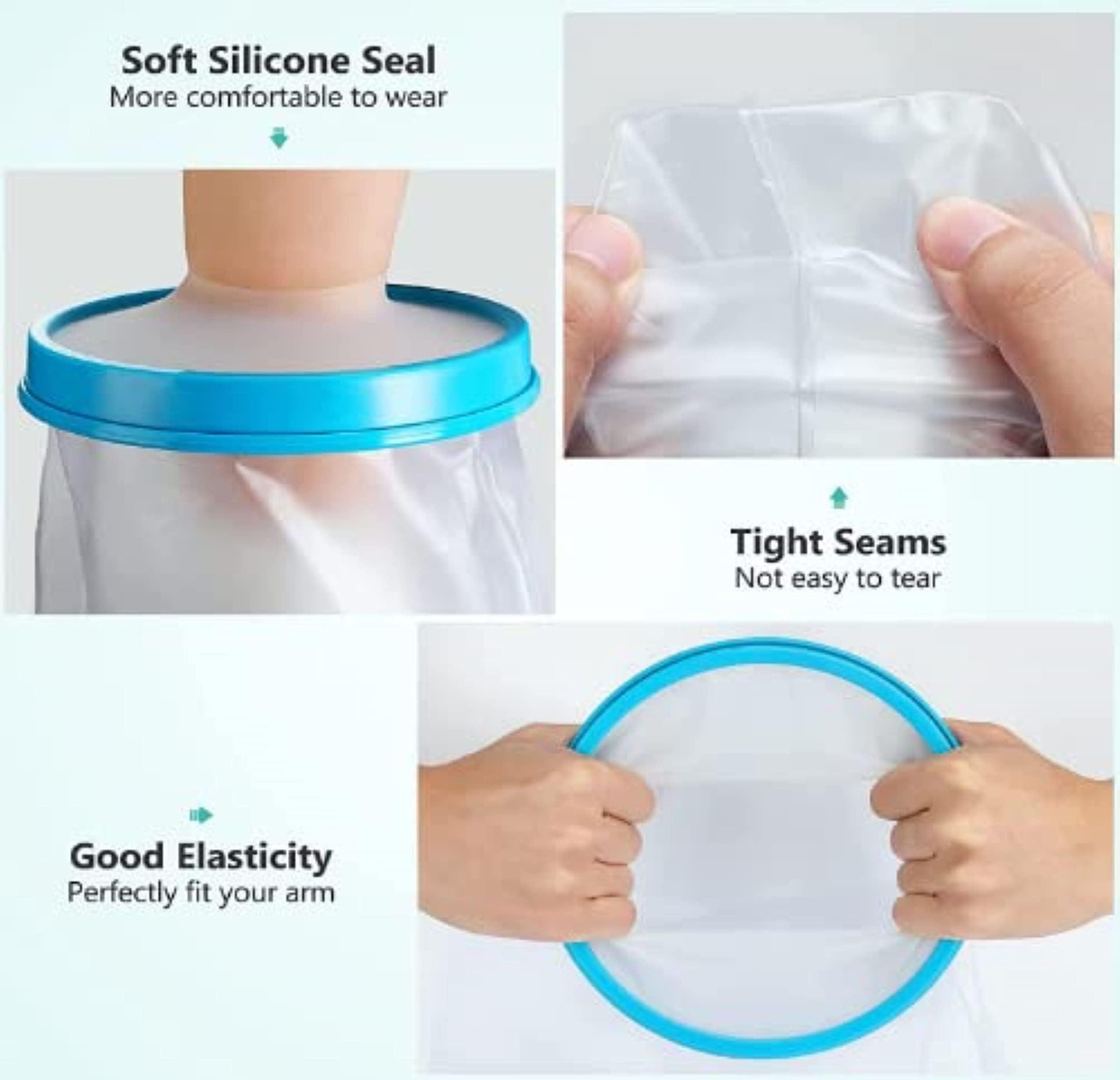 2activelife 2activelife-Waterproof Arm Cast Cover for Shower Adult,Soft Comfortable Watertight Seal to Keep Wounds Dry,Bath,Bandage Protector Cover Perfectly Broken Hand,Wrist,Finger,Elbow with No Mark on Skin Reusable Reusable Cast Protector for Adults to Keep