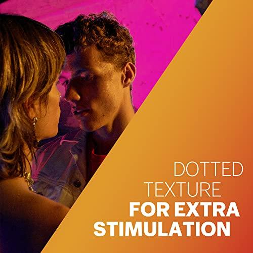 Durex Durex Extra Dotted Condoms for Men - 10 Count (Pack of 3) | Ribbed and Dotted Condoms & Durex Invisible Super Ultra Thin Condoms for Men - 10 Count