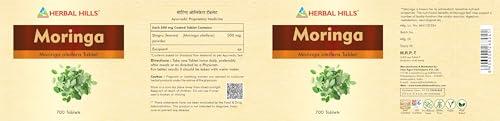 HERBAL HILLS Herbal Hills Moringa Oliefera Tablets/Moringa Leaf Tablet/Moringa Tablets | 700 Count