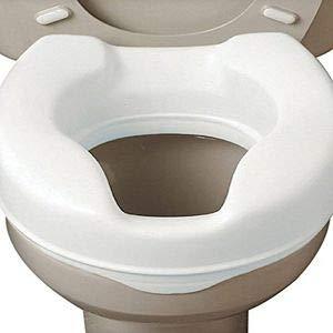NEOSAFE NEOSAFE High Elevated 6 Inch Toilet Seat Raiser Portable Assistance Lock Stand Commode Seat with Sturdy Brackets Medical Aid for Elderly, Disabled, and Limited Mobility (White)