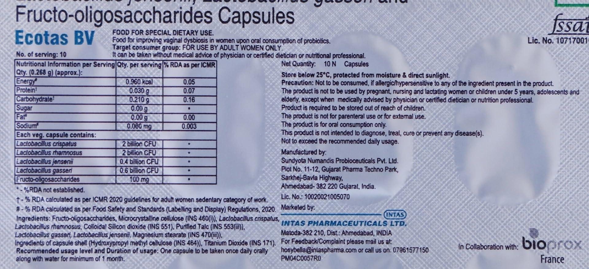 Ecotas Ecotas BV - Strip of 10 Capsule