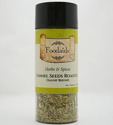 Foodaids Foodaids Roasted Fennel Seeds / Mukhwas Bhuni Saunf / Mouth Fresheners / After-Meal Snacks / Helps in Digestion- (100 Gm)