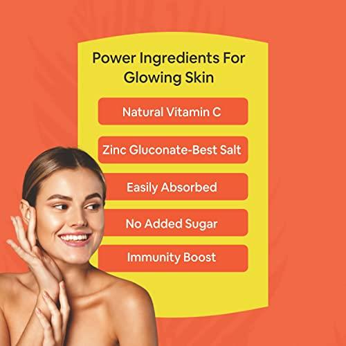 Carbamide Forte Carbamide Forte Natural Vitamin C Amla Extract 1000mg with Zinc for Immunity Boost & Skincare - 60 Veg Tablets