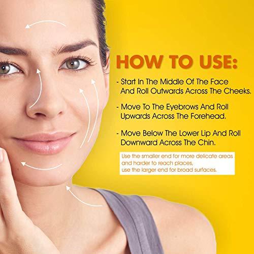 EARTH THERAPY EARTH THERAPY Spa Grade Marble Crystal Jade Roller for Face Anti Aging Healing, Facial Slimming, Wrinkles Rejuvenates Skin Clears Toxins Reduces Puffiness