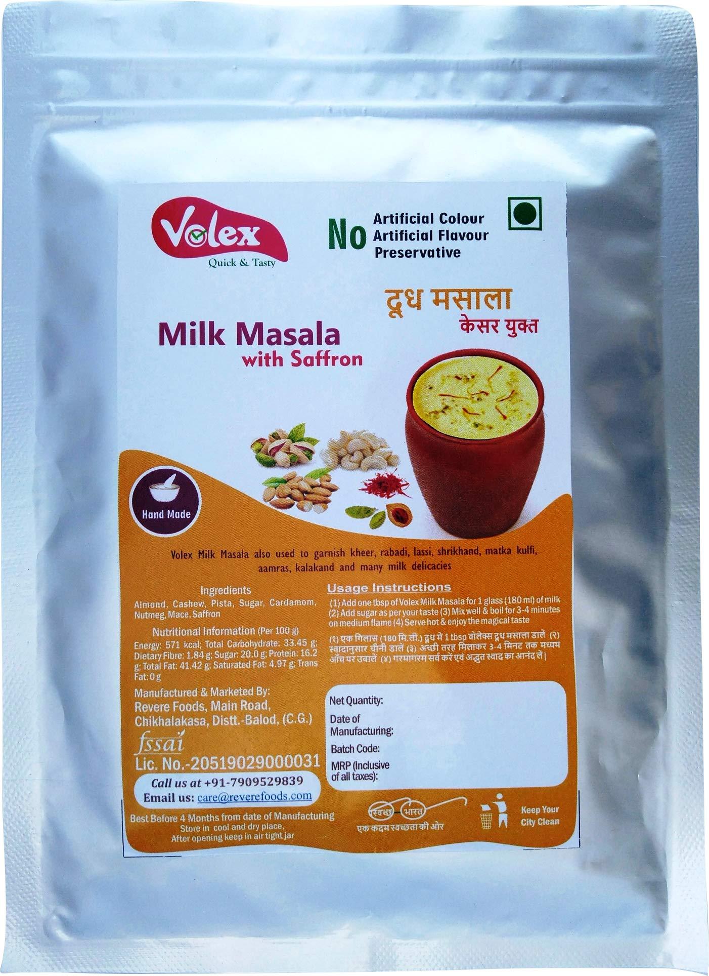 Volex Volex Kesar Milk Masala | No Artificial Colour or Flavour - 100 g
