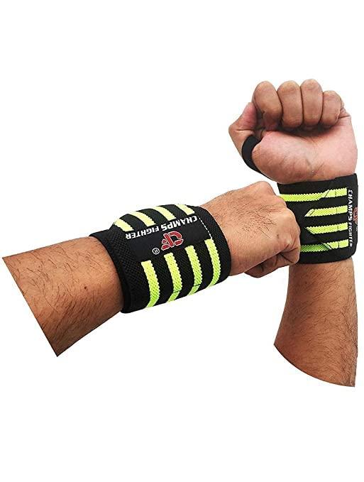 Sportsistic Sportsistic Adjustable Wrist Band for Gym/Wrist Support Wraps with Thumb Loop for Weightlifting ,Gym for Men and Women, 1 Pair | Wrist wrap |