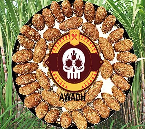Awadh Desi Gur Gudd,Hand made Jaggery Cubes, Pure Natural, No Preservatives Added, Jaggery Cube, Gud Jaggery, Jaggery Organic Cubes Bellam Nattu Sakkarai 900g