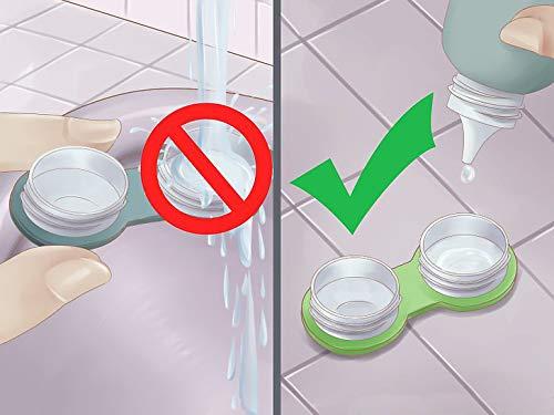 Gold Look Gold Look Diamond Eye Dark Blue and Dark Grey Color Contact Lens 2 Pair Monthly 0 Power with Case and Solution By T&R Lens