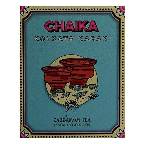 Chaika Desi Instant Premix Kolkata Kadak Cardamom Flavoured Tea (10 Sachets,Pack of 2) image-1