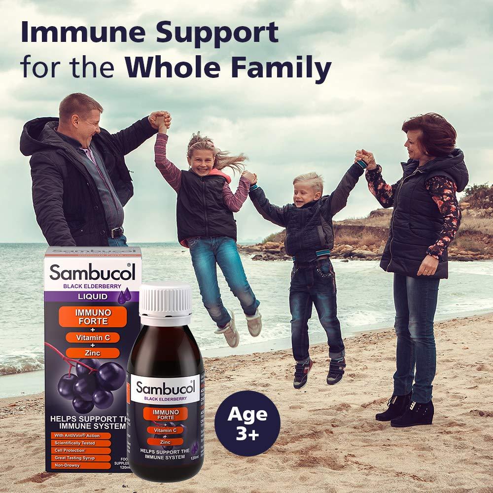 Sambucol Sambucol 120ml Immuno Forte Liquid by SAMBUCOL Black Elderberry Liqu