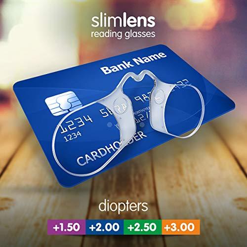 SLIMLENS SLIMLENS Reading Glasses | Thinest Finest Portable Lenses ? Clear Modern Design. Credit Card Sized.