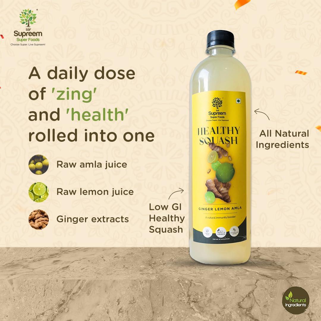 SSF Supreem Super Foods Supreem Super Foods Normalife Ragi Millet Chips 100 gms + Soya Chips 100 gms + Wellness Treats Candy Pack 48 pcs + Ginger Lemon Squash 700 ml + Guava Chilli Spread 200 gms | Festive Gifting Combo