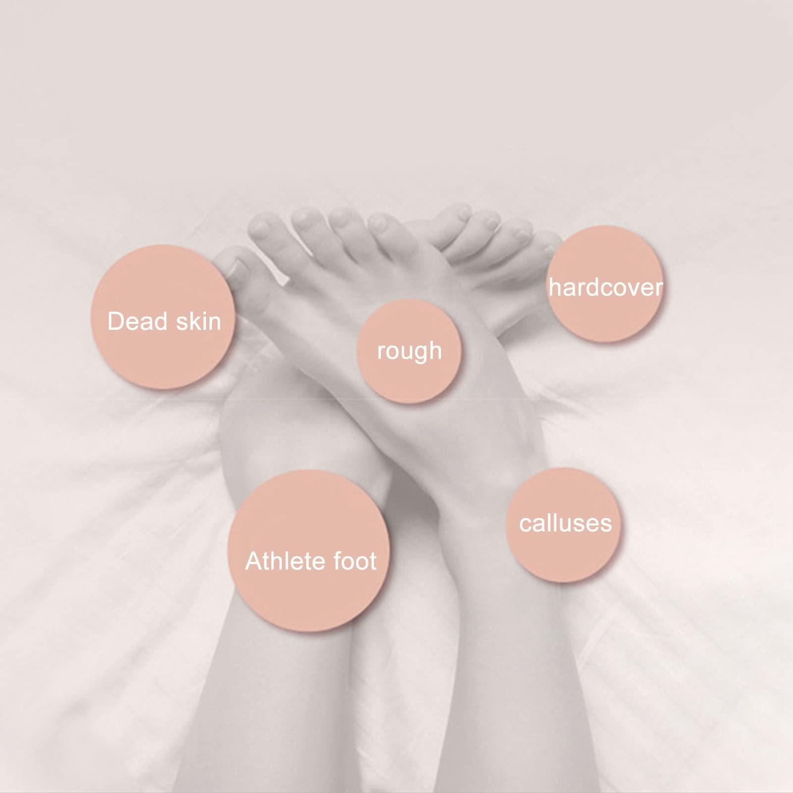 Jaerb Foot File Sander, Foot Callus Remover Remove Calluses Electric Double Grinding Automatic Pedicure for Men for Home Use (Black)